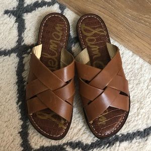 Sam Edelman brown leather sandals NWT
